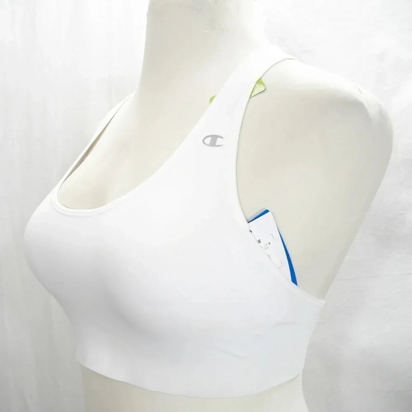 SMALL Champion B9504 Absolute Racerback Sports Bra White NWT - Picture 7 of 8